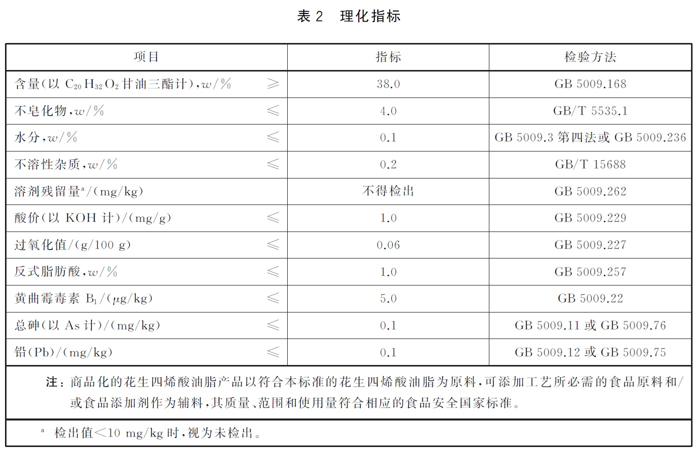 食品营养强化剂 花生四烯酸油脂(发酵法) - 水分、酸价、过氧化值的检验